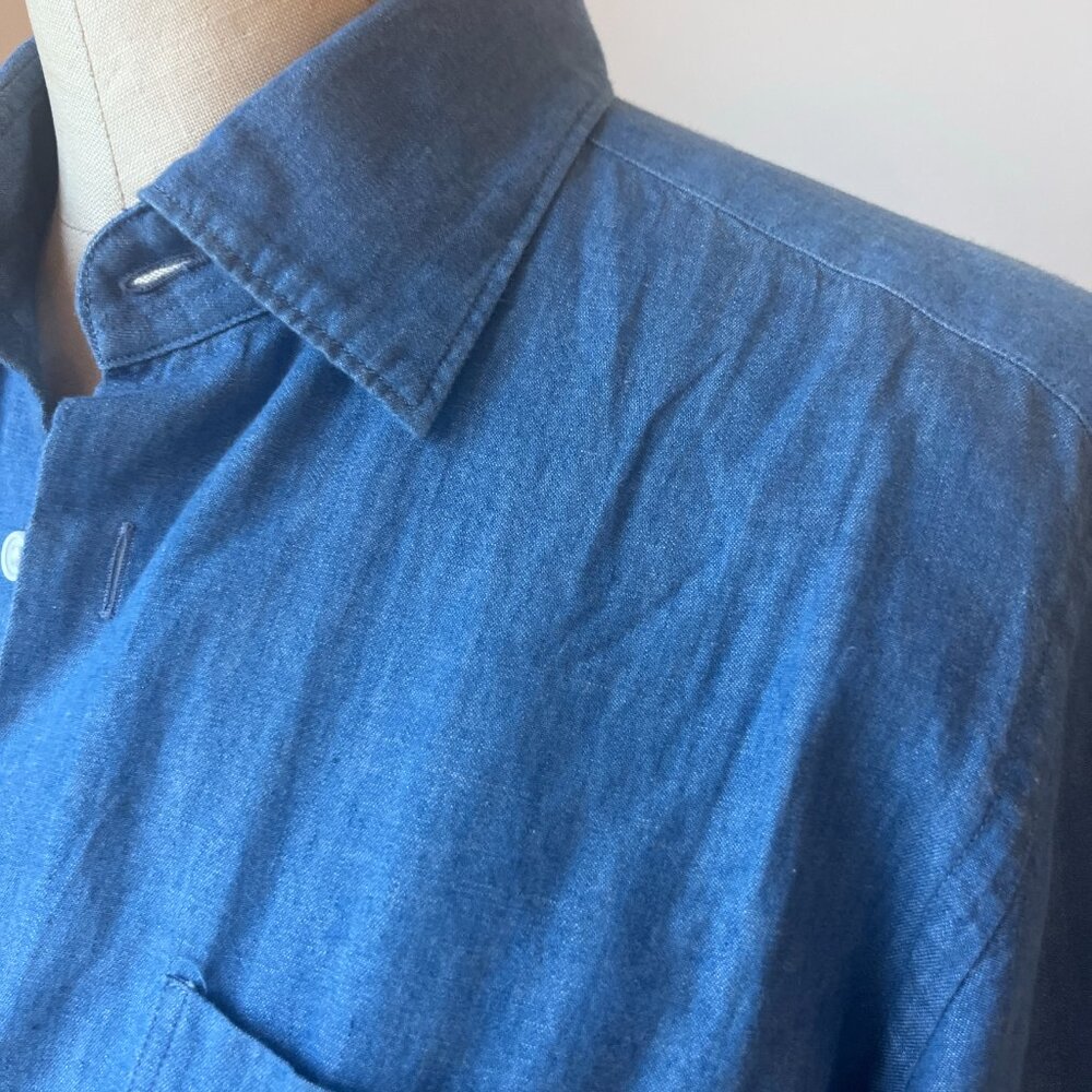 Barneys New York Japan Indigo-Dyed Cotton Shirt – Made in Japan